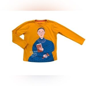 Piccolina Size 7 Ruth Bader Ginsburg Long Sleeve Tee